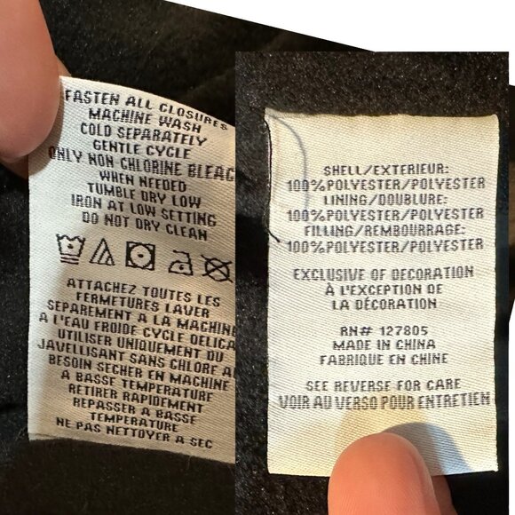 Steve Madden $225 Insulated Long Winter Parka Coat XS Removable Hood Quilted - Picture 11 of 14